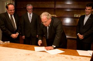 Representantes do Sindimetal Maring, da Diretriz e da Fiep assinaram parceria