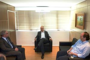 Campagnolo, Iurk e Roveda, durante encontro na Sema